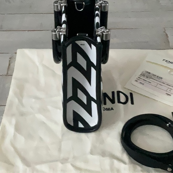 Fendi Black and White Crossbody Bag - Picture 6 of 7